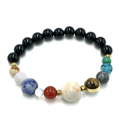 Polished Onyx Solar System Bracelet - MarshallsHealthShop