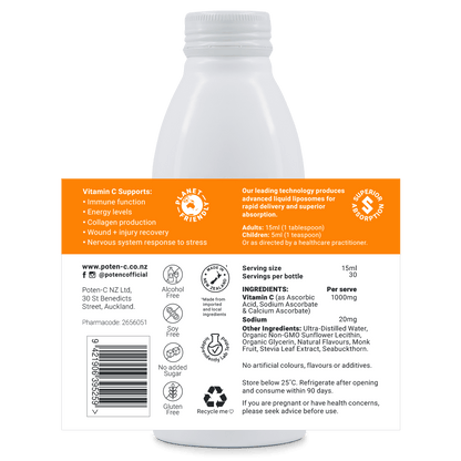 Poten - C Vitamin C Liposomal 1000mg - MarshallsHealthShop