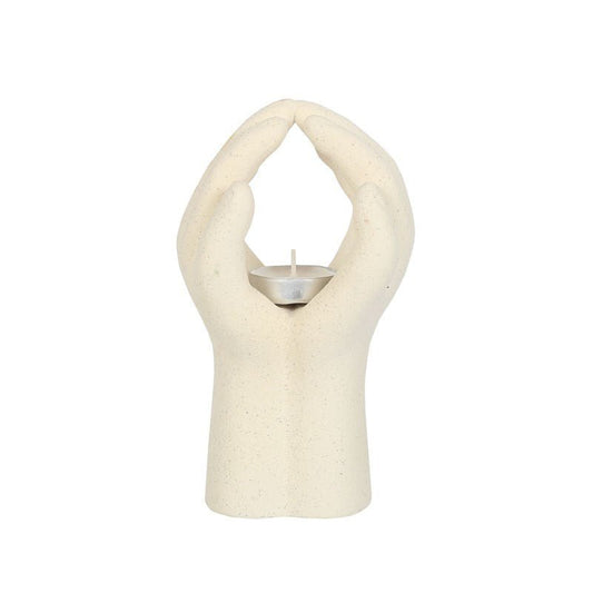 Praying Hands Tealight Holder - MarshallsHealthShop
