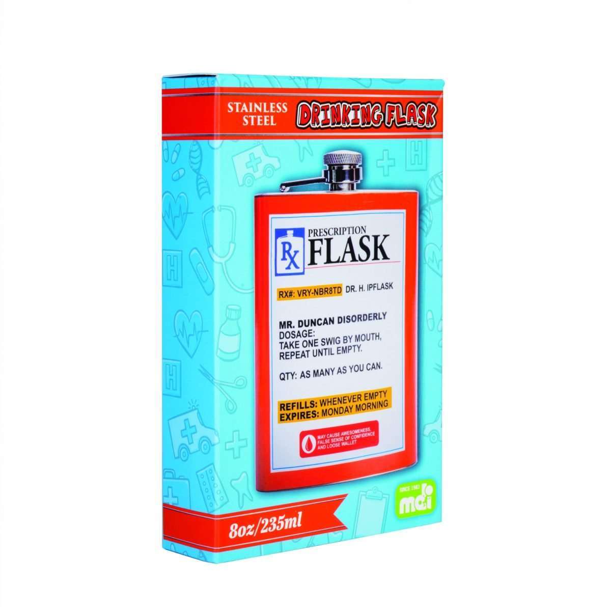 Prescription Metal Flask - MarshallsHealthShop