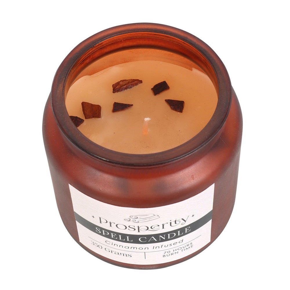 Prosperity Spell Candle Cinnamon Infused - MarshallsHealthShop