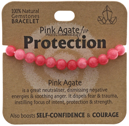 Protection Bracelet Pink Agate - MarshallsHealthShop