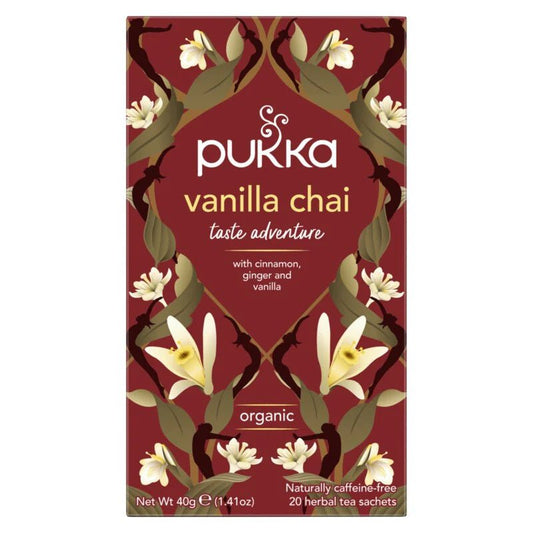 Pukka Vanilla Chai Tea 20 Bag - 1st Stop Marshall's Health Shop, Gift Shop! - Heath and Natural Therapy New Brighton Christchurch - Naturopath