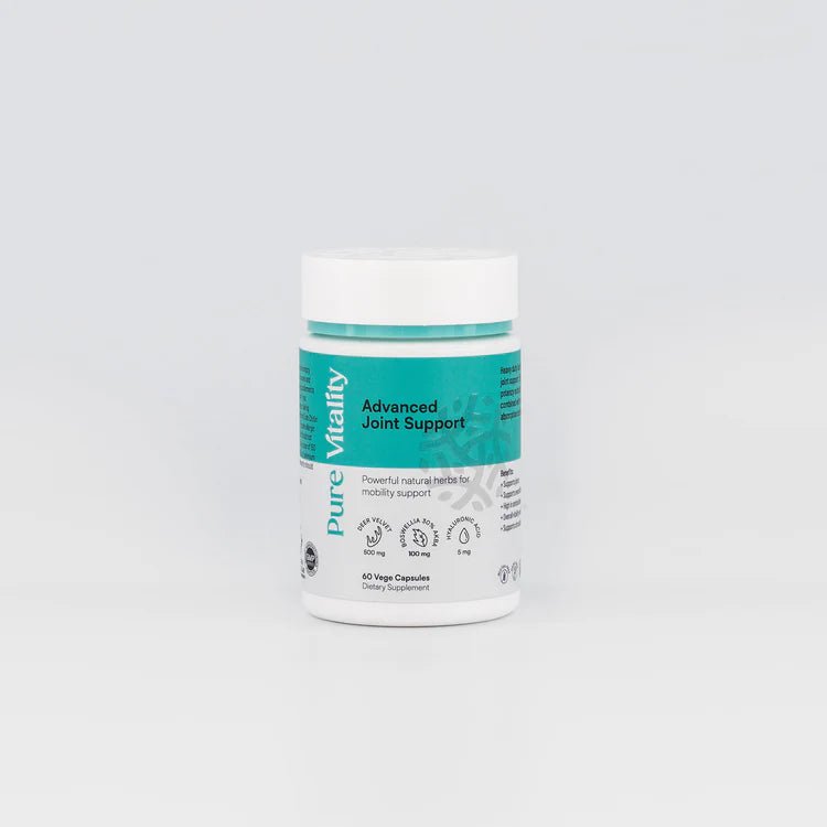 Pure Vitality's Advanced Joint Support 700mg 60 Veg Caps - MarshallsHealthShop