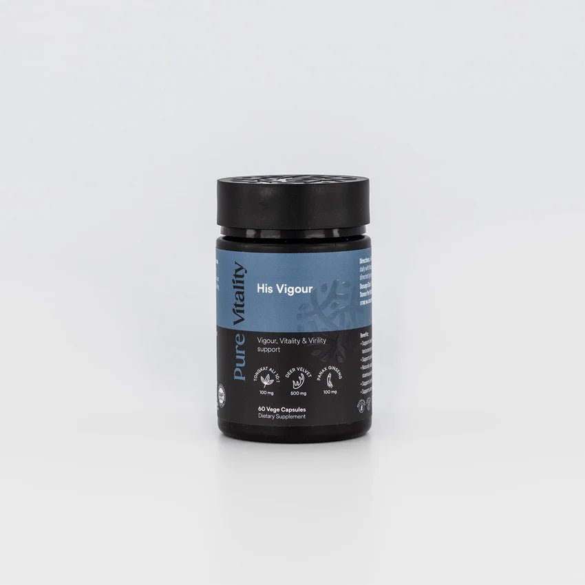 Pure Vitality's His Vigor 700mg 60 Caps - MarshallsHealthShop