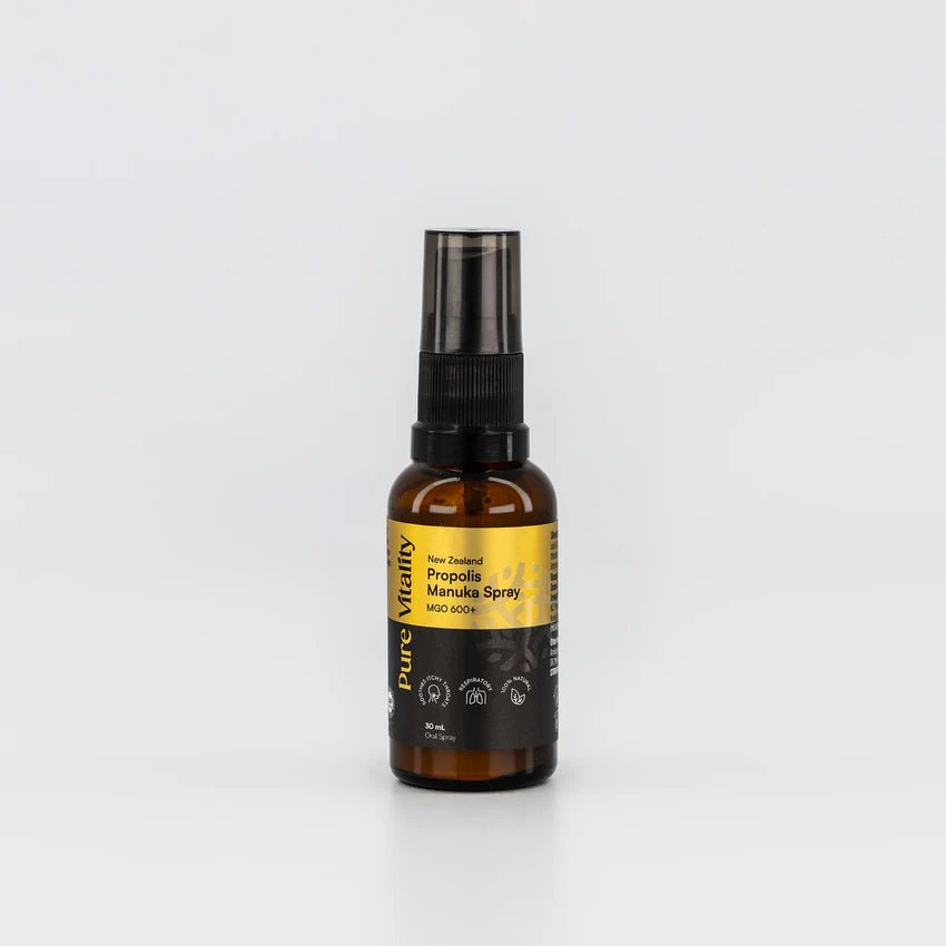 Pure Vitality's Propolis Manuka Spray 30ml - 1st Stop Marshall's Health Shop, Gift Shop! - Heath and Natural Therapy New Brighton Christchurch - Naturopath