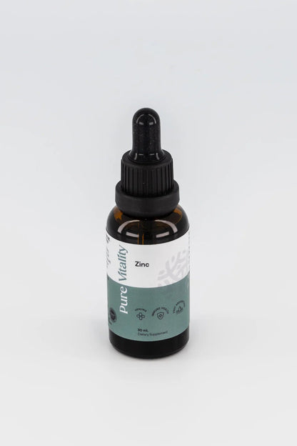 Pure Vitality's Zinc Drops 30ml - 1st Stop Marshall's Health Shop, Gift Shop! - Heath and Natural Therapy New Brighton Christchurch - Naturopath