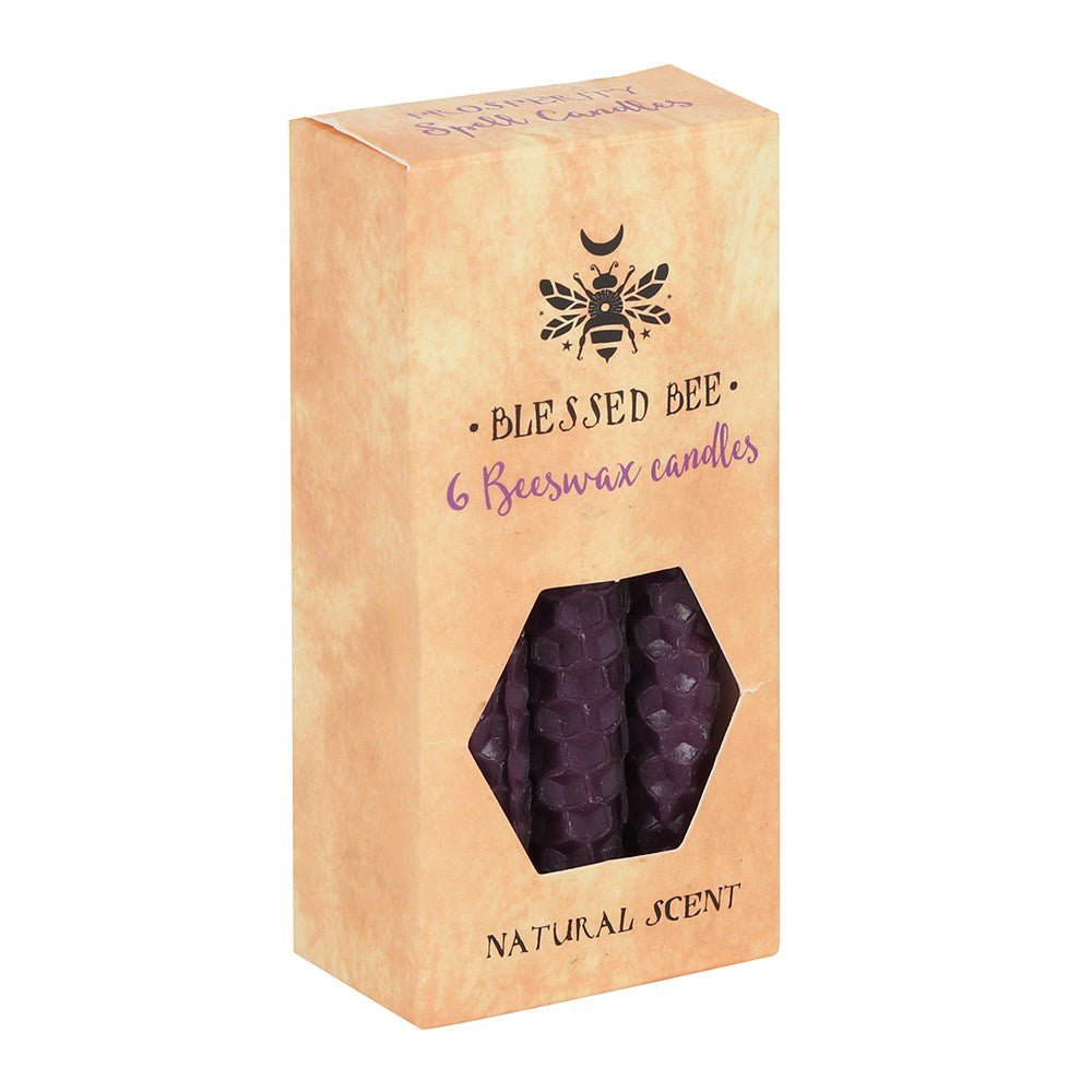 Purple Beeswax Spell Candles (6) - MarshallsHealthShop