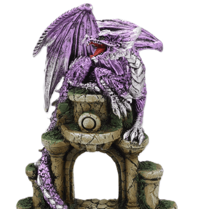 Purple Dragon On Castle Door - MarshallsHealthShop