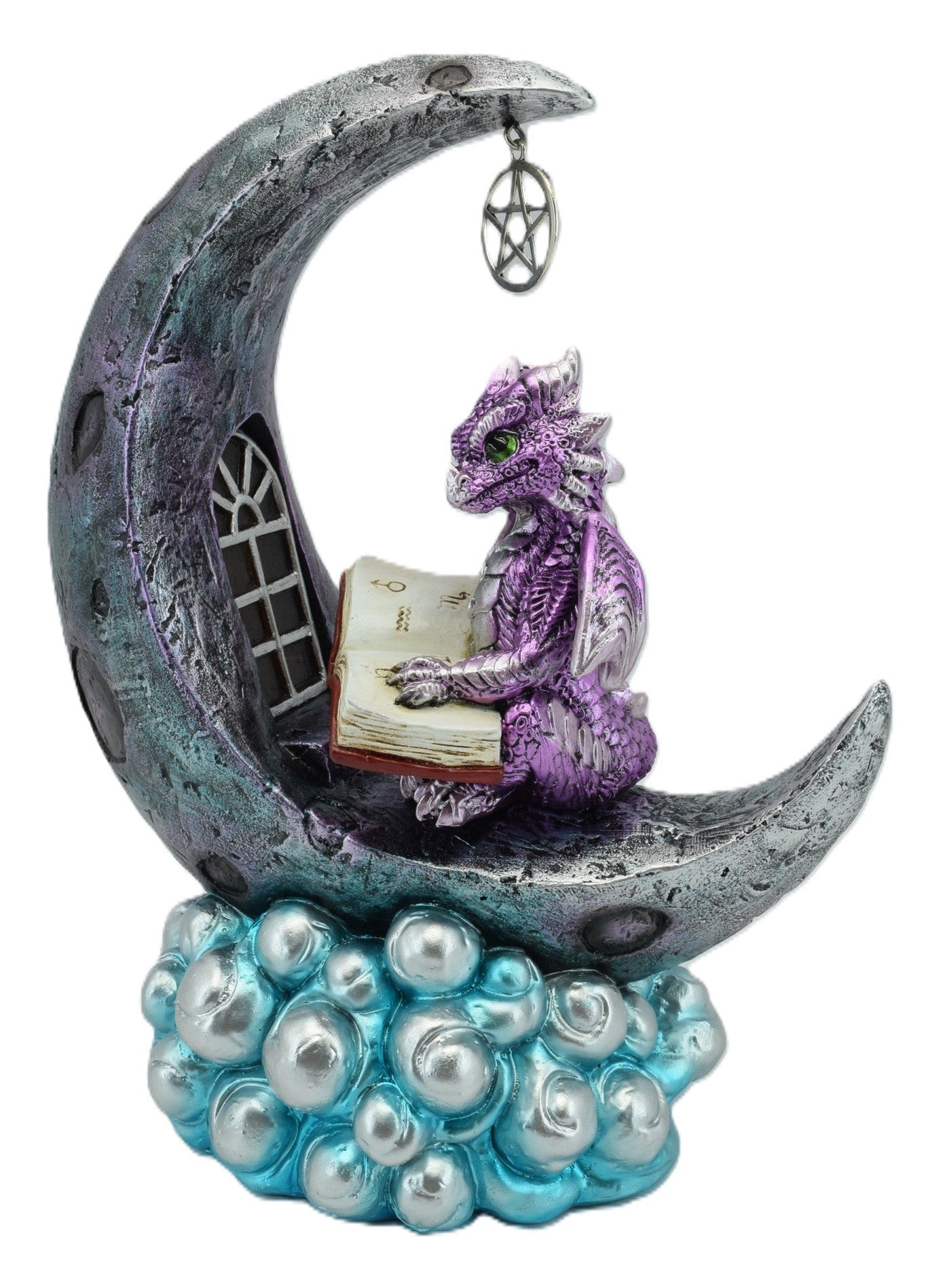 Purple Dragon On Moon LED Light - MarshallsHealthShop
