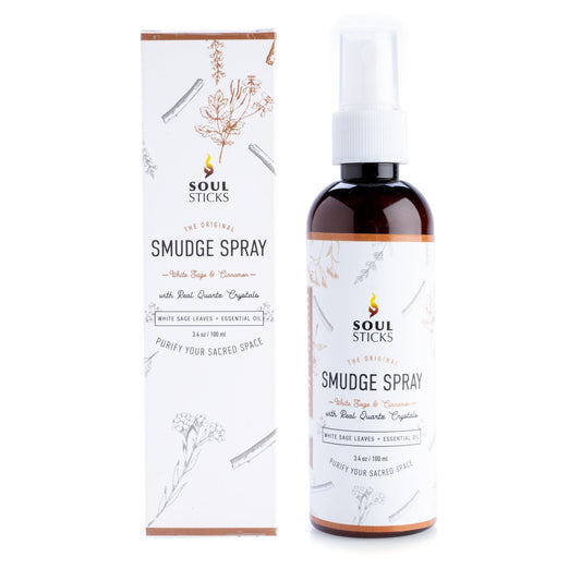 Quartz Infused White Sage and Cinnamon Smudge Spray - MarshallsHealthShop