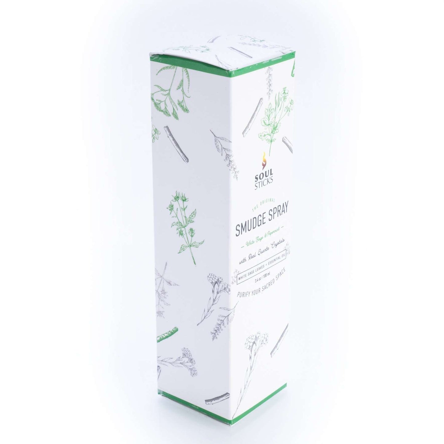 Quartz Infused White Sage and Peppermint Smudge Spray - MarshallsHealthShop