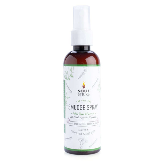 Quartz Infused White Sage and Peppermint Smudge Spray - MarshallsHealthShop