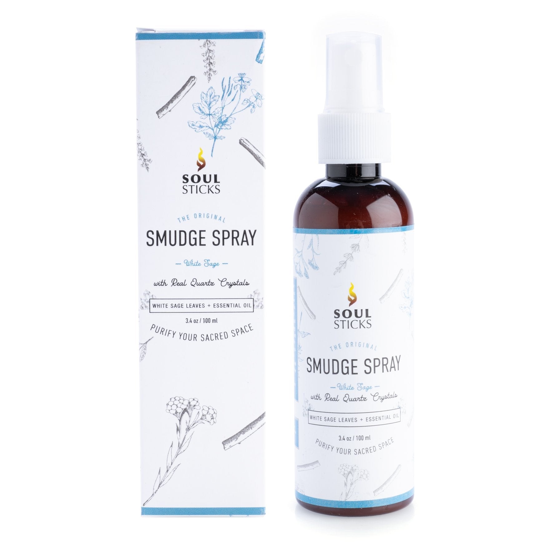 Quartz Infused White Sage Smudge Spray - MarshallsHealthShop