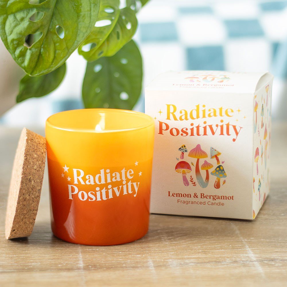 Radiate Positivity Lemon & Bergamot Candle - MarshallsHealthShop