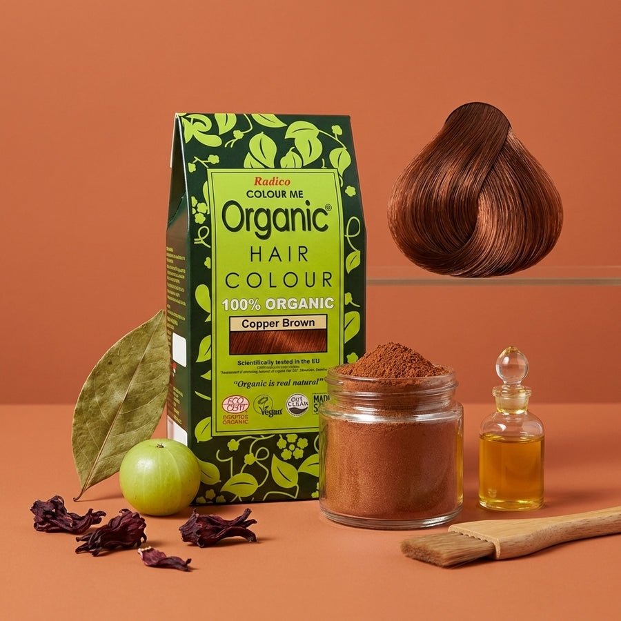 Radico Organic Hair Colour Copper Brown - 1st Stop Marshall's Health Shop, Gift Shop! - Heath and Natural Therapy New Brighton Christchurch - Naturopath