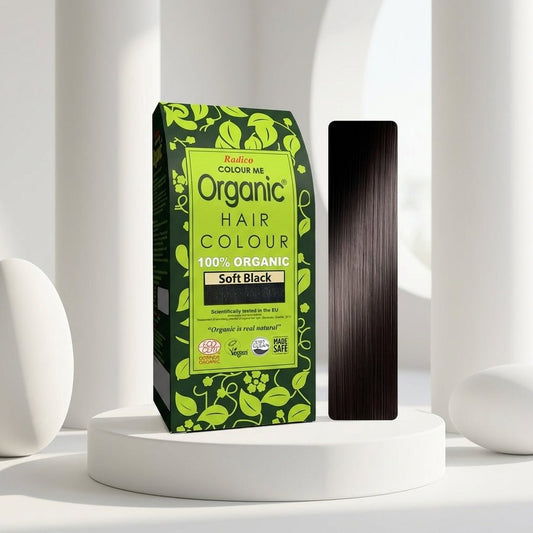 Radico Organic Henna Colour Soft Black

An organic hair color powder, which is a perfect blend of rare hair treatment herbs with no added synthetic chemicals. This is the first certified organic hair colour which covers grey hair effectively and properly in one step.
1st Stop, Marshall's Health Shop!