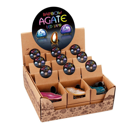 Rainbow Agate LED Lamp - MarshallsHealthShop