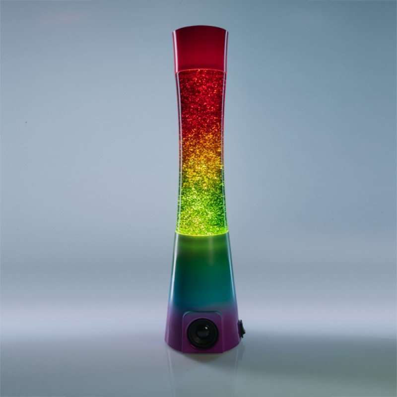 Rainbow Glitter Lamp Speaker - 1st Stop Marshall's Health Shop, Gift Shop! - Heath and Natural Therapy New Brighton Christchurch - Naturopath
