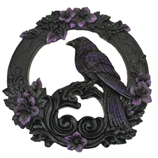 Raven Wall Hanging Resin - MarshallsHealthShop
