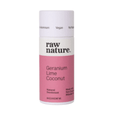 Raw Nature Natural Deodorant - Geranium + Lime - 1st Stop Marshall's Health Shop, Gift Shop! - Heath and Natural Therapy New Brighton Christchurch - Naturopath