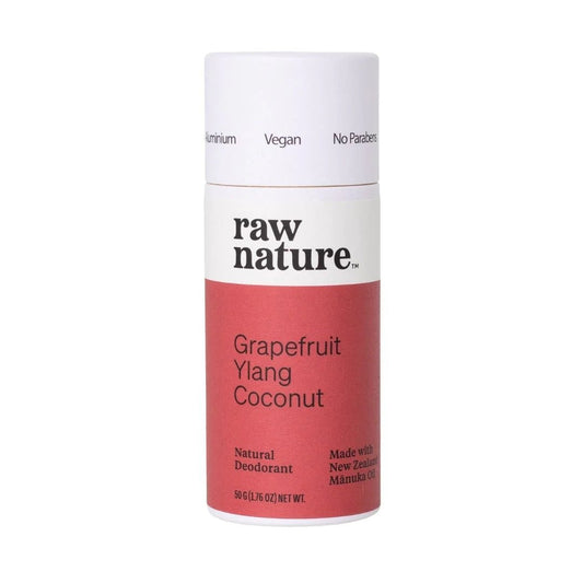 Raw Nature Natural Deodorant - Grapefruit + Ylang - 1st Stop Marshall's Health Shop, Gift Shop! - Heath and Natural Therapy New Brighton Christchurch - Naturopath