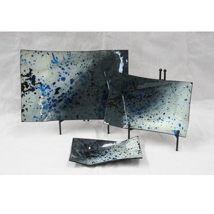 Rectangular Glass Plate Dots 20cm - MarshallsHealthShop