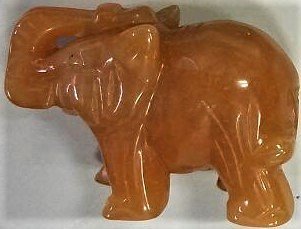 Red Aventurine Elephant - MarshallsHealthShop