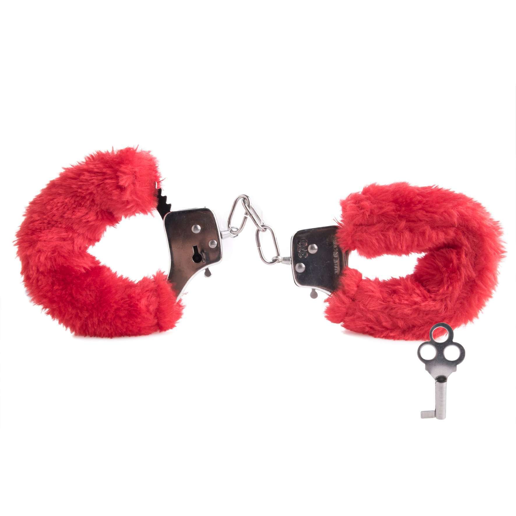 Red Furry Love Cuffs - MarshallsHealthShop