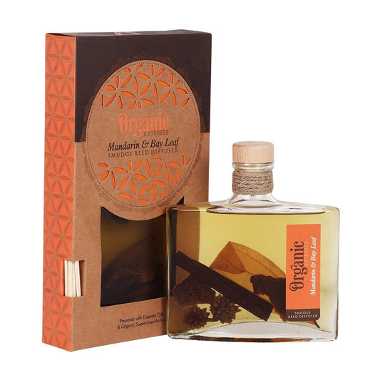 Reed Diffuser Mandarin Bay Leaf Organic Goodness# - 1st Stop Marshall's Health Shop, Gift Shop! - Heath and Natural Therapy New Brighton Christchurch - Naturopath#
