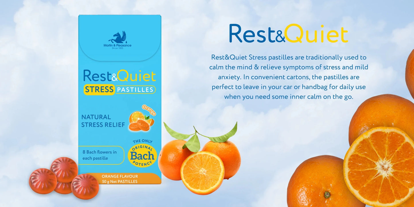 Rest&Quiet Stress Pastilles 50g - 1st Stop Marshall's Health Shop, Gift Shop! - Heath and Natural Therapy New Brighton Christchurch - Naturopath