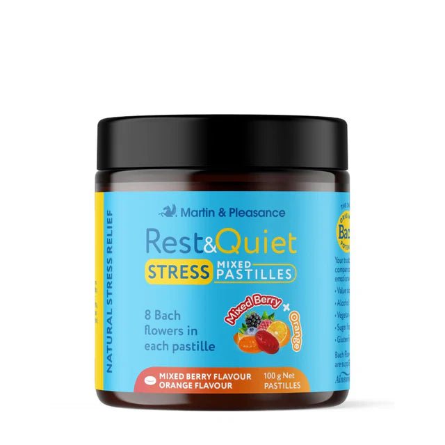 Rest&Quiet Stress Pastilles 50g - 1st Stop Marshall's Health Shop, Gift Shop! - Heath and Natural Therapy New Brighton Christchurch - Naturopath