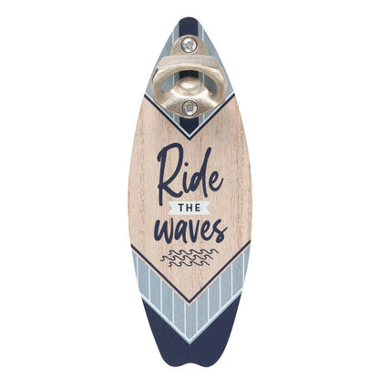 Ride The Waves Bottle Opener Plaque - MarshallsHealthShop