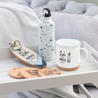 Ride The Waves Enamel Style Mug - MarshallsHealthShop