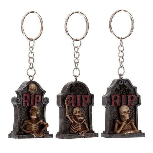 RIP Skeleton Tombstone Keyring - MarshallsHealthShop