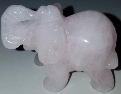 Rose Quartz Elephant - MarshallsHealthShop