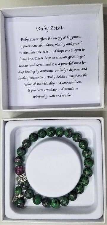 Ruby Zoisite bracelet - MarshallsHealthShop