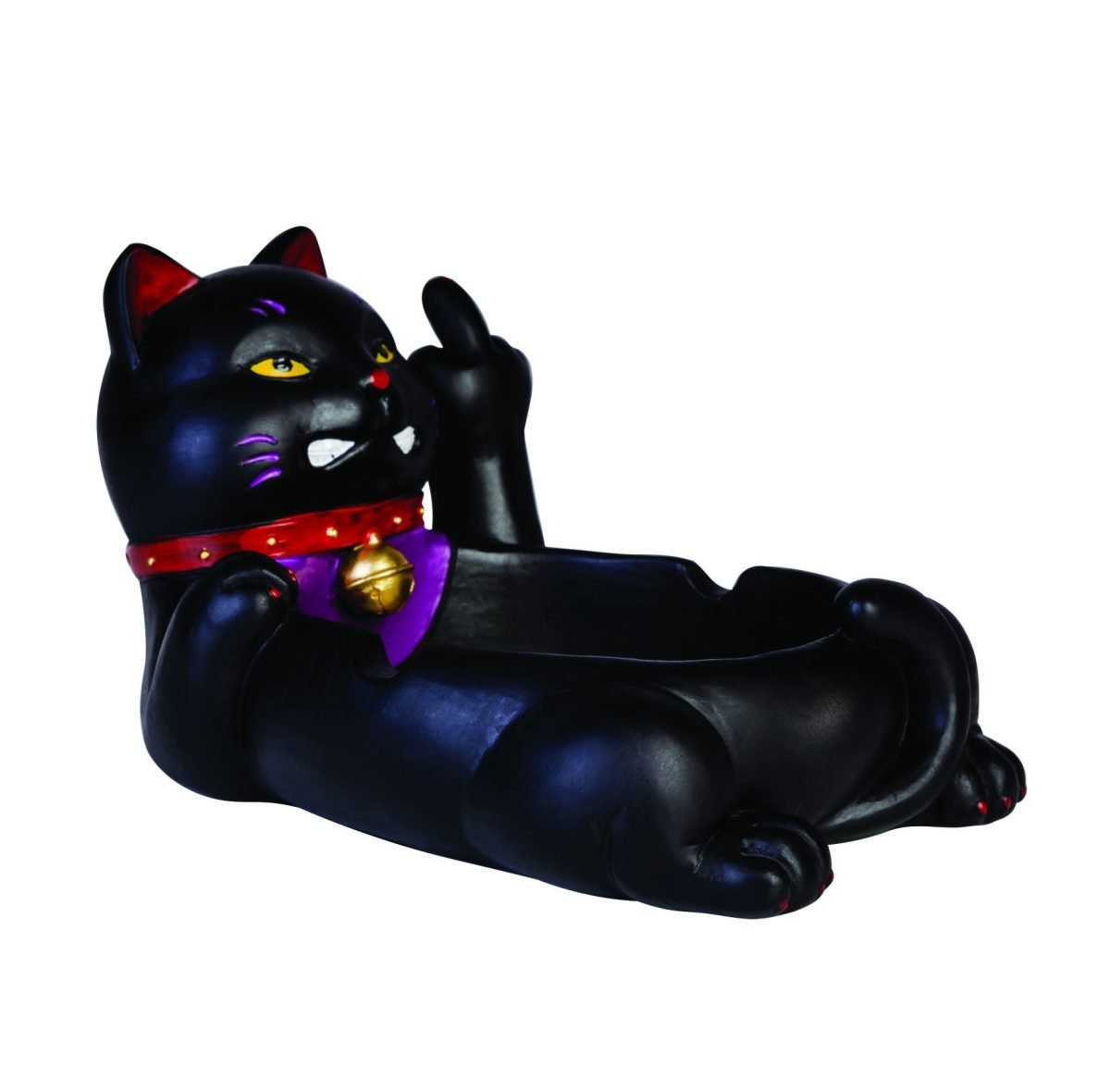 Rude Lucky Kitty Ashtray - MarshallsHealthShop
