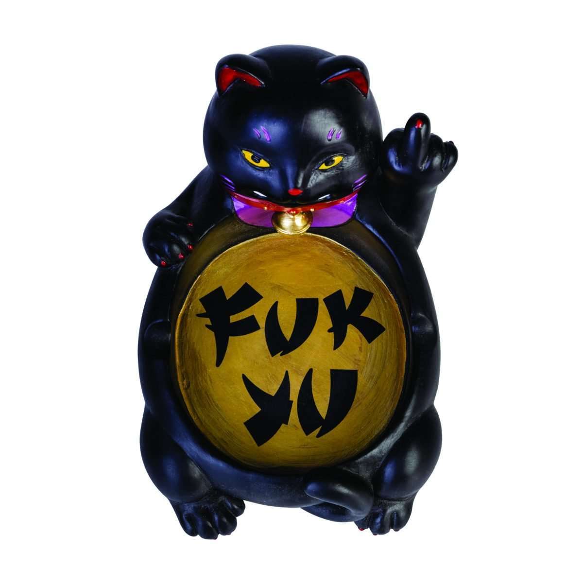 Rude Lucky Kitty Ashtray - MarshallsHealthShop