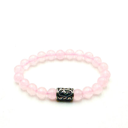 Rune Bracelet Rose Quartz Jera - MarshallsHealthShop