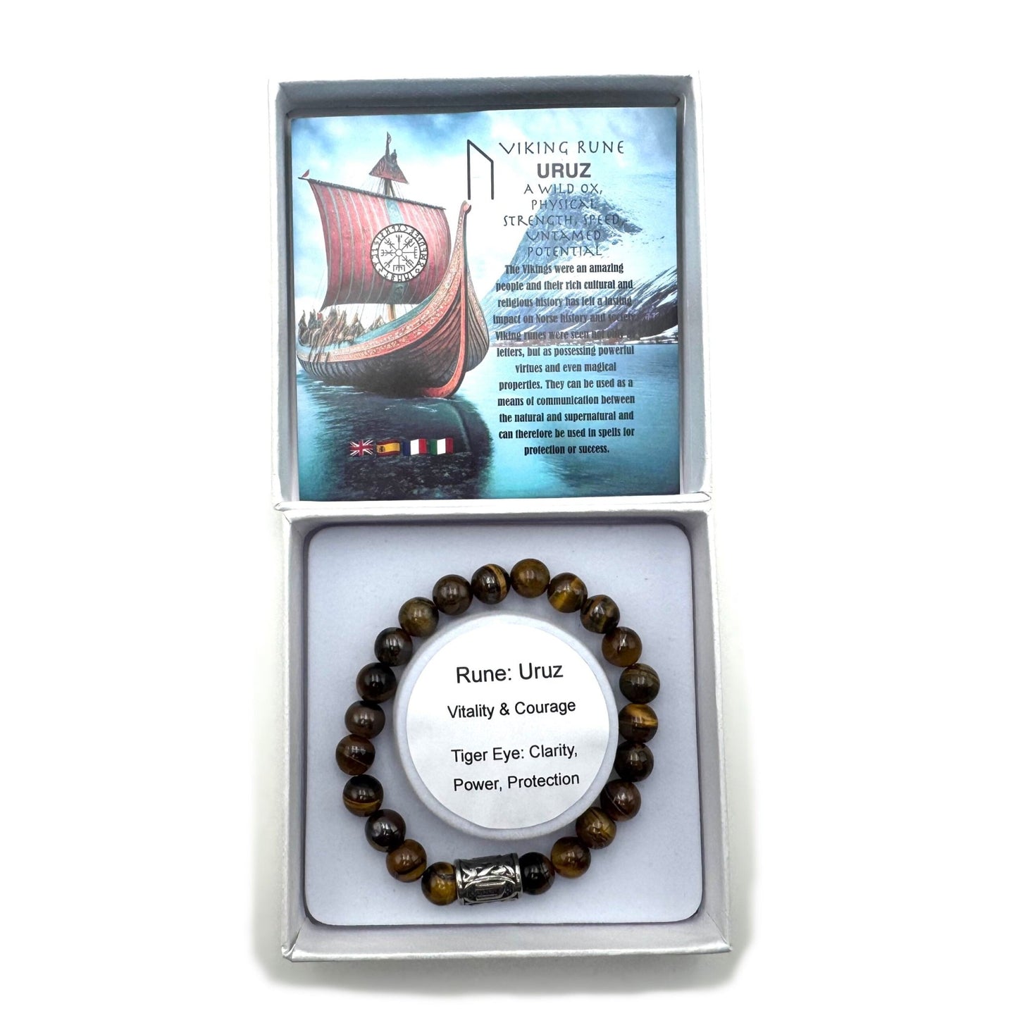 Rune Bracelet Tiger Eye Uruz - MarshallsHealthShop