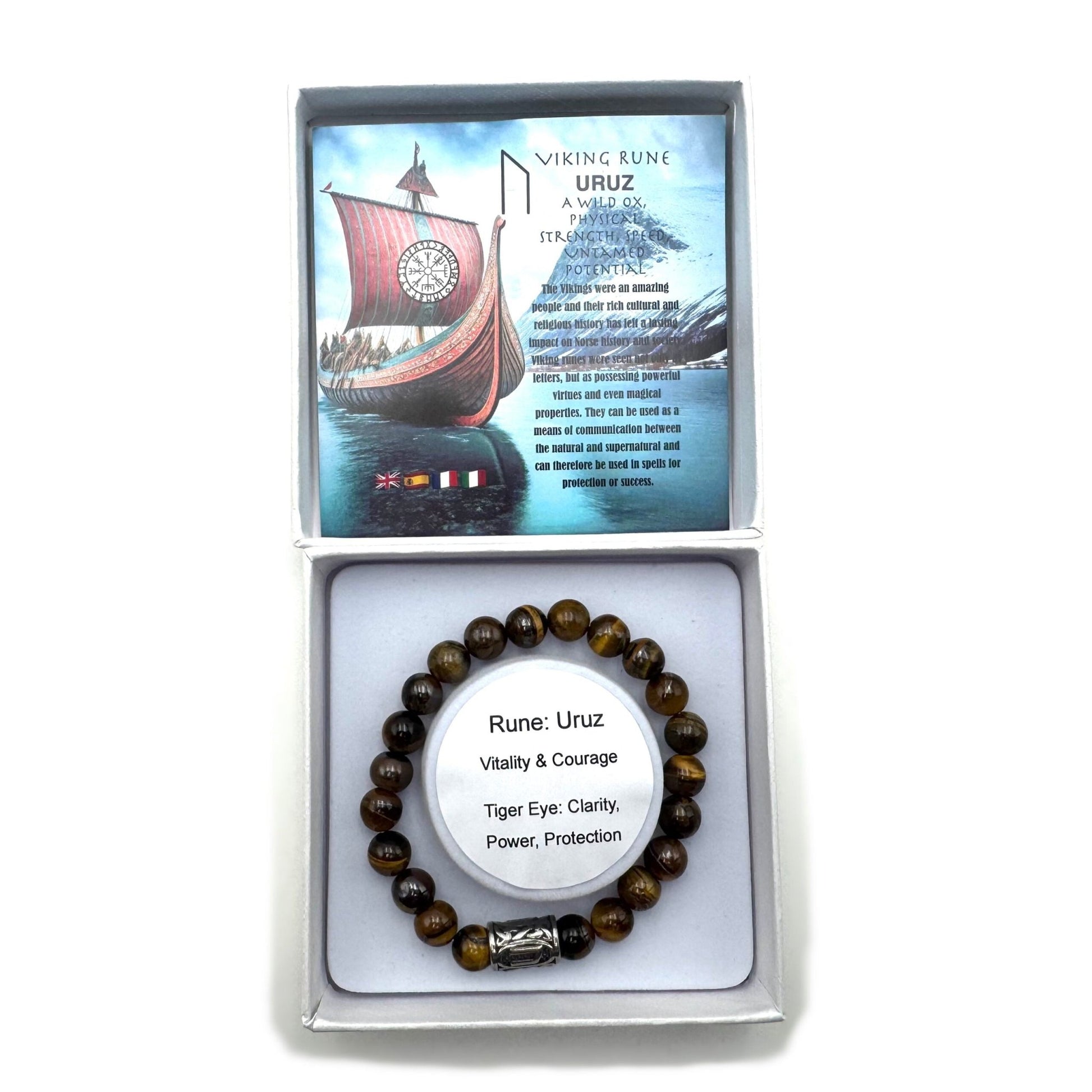 Rune Bracelet Tiger Eye Uruz - MarshallsHealthShop
