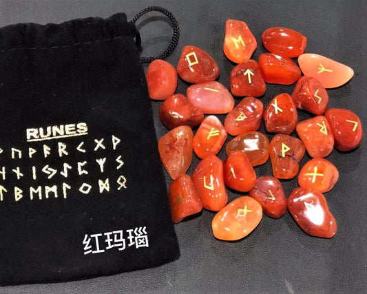 Rune Set Carnelian - MarshallsHealthShop