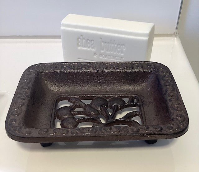 Salisbury Cast Iron Soap Dish - 1st Stop Marshall's Health Shop, Gift Shop! - Heath and Natural Therapy New Brighton Christchurch - Naturopath