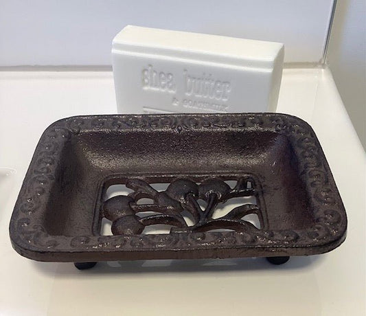 Salisbury Cast Iron Soap Dish - 1st Stop Marshall's Health Shop, Gift Shop! - Heath and Natural Therapy New Brighton Christchurch - Naturopath