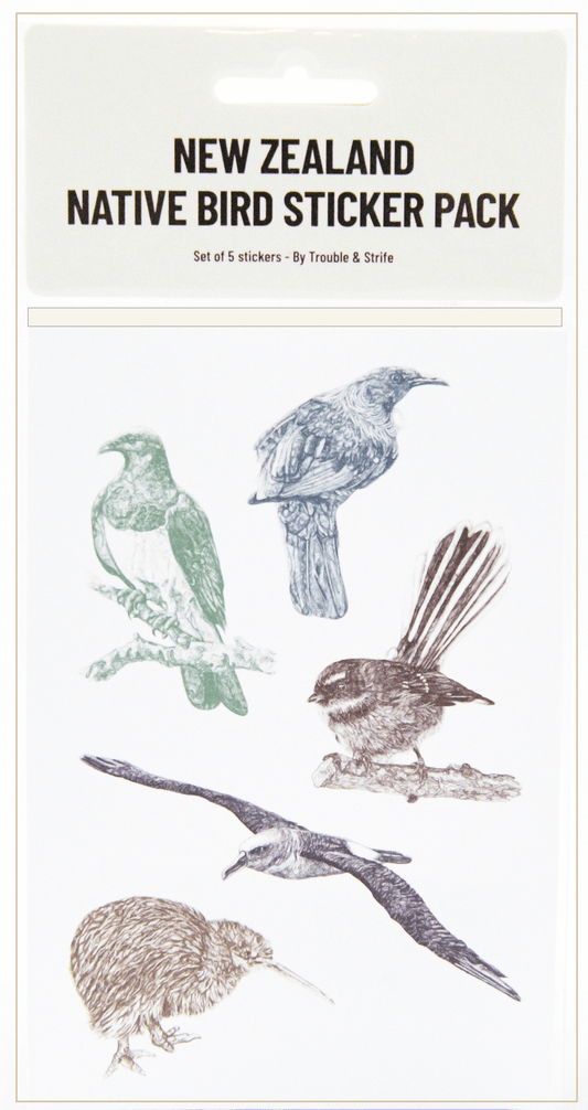 Salisbury NZ Native Birds Sticker - MarshallsHealthShop