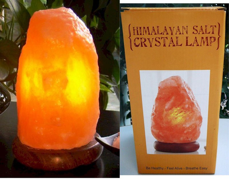 Salt Lamp 2 - 3kg with new 12V cable and bulb - MarshallsHealthShop