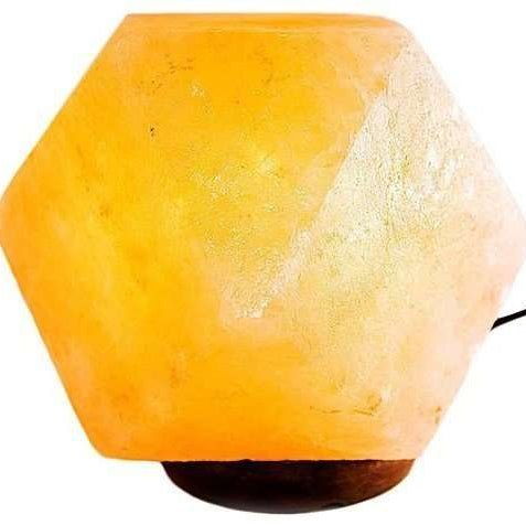 Salt Lamp USB Diamond 5cm Orange - MarshallsHealthShop