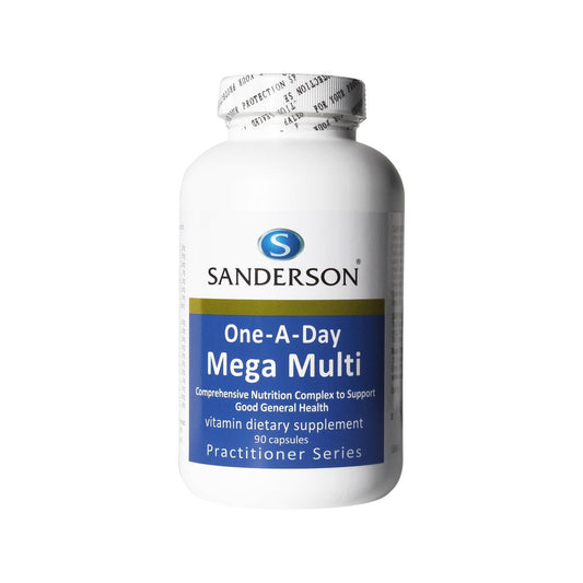 SANDERSON 1-A-Day Mega Multi 90 Caps - 1st Stop Marshall's Health Shop, Gift Shop! - Heath and Natural Therapy New Brighton Christchurch - Naturopath