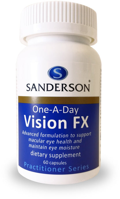 SANDERSON 1-A-Day Vision FX 60 Caps - 1st Stop Marshall's Health Shop, Gift Shop! - Heath and Natural Therapy New Brighton Christchurch - Naturopath